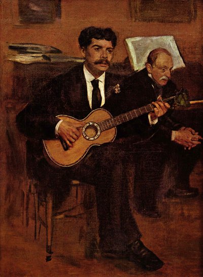 Lorenzo Pagans and Auguste de Gas by Edgar Degas